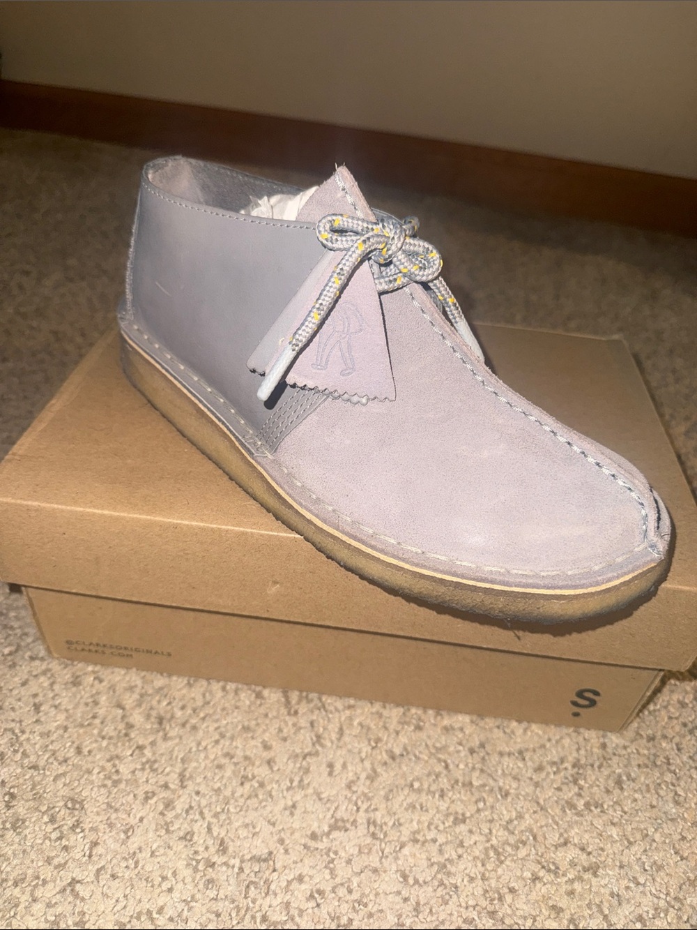 Clarks Desert Trek Boot - Blue Grey Combination - Men’s Size 7